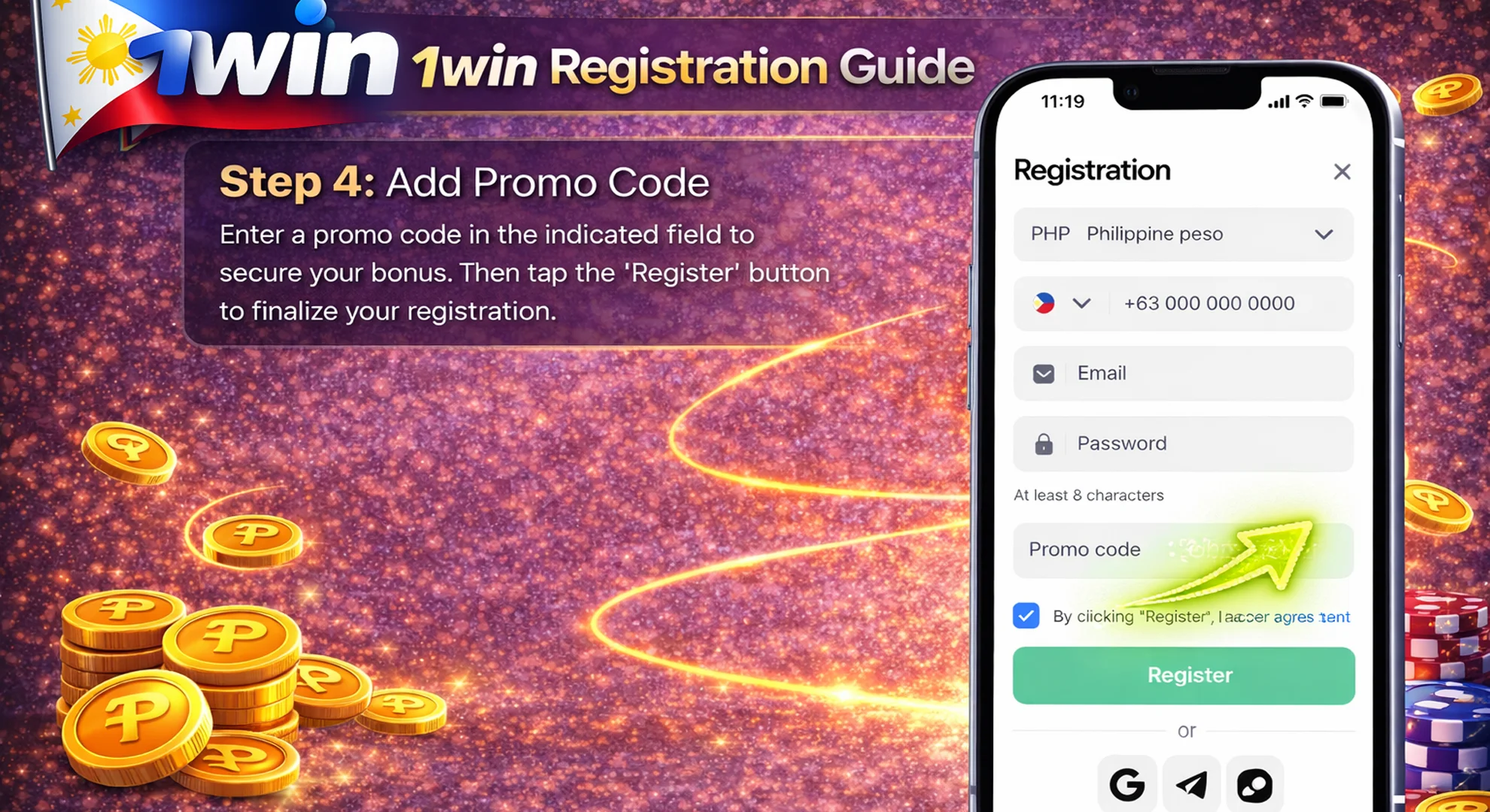 apply a promo code